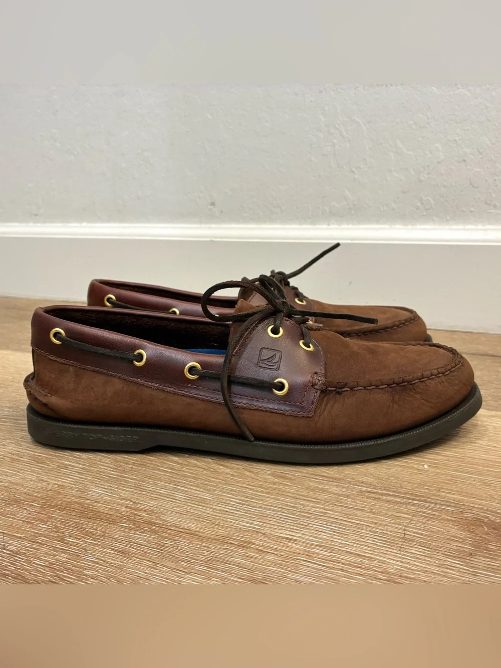 Sperry Authentic Original Leather Boat Shoes Brown Men’s Size US 10.5